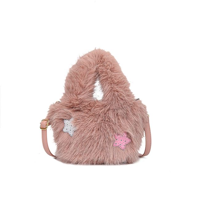 Fluffy Crossbody Bag Plain