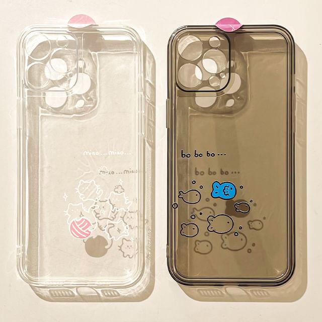 / Case Fish Cat Phone