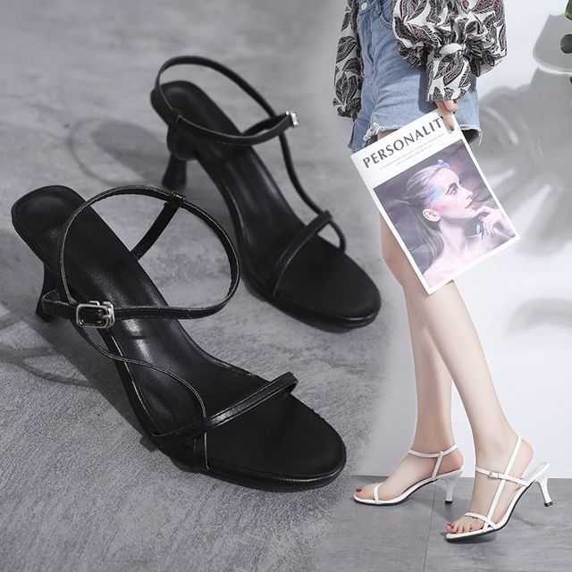 Sandals Strap Ankle High Heel