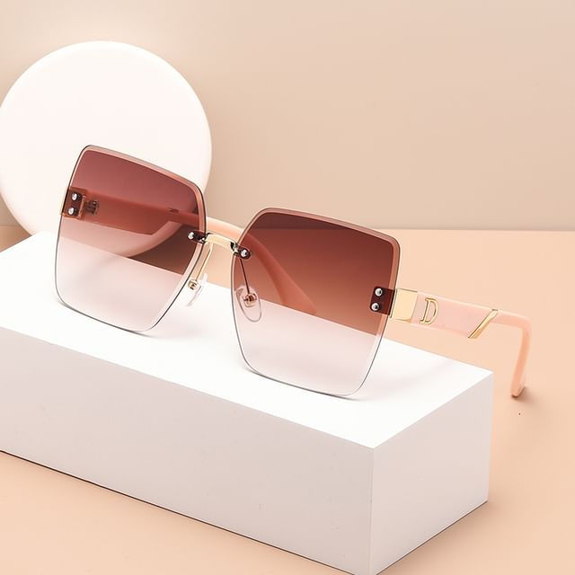 Square Sunglasses Gradient Frameless