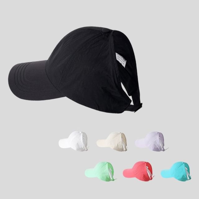 Open Baseball Top Cap Plain