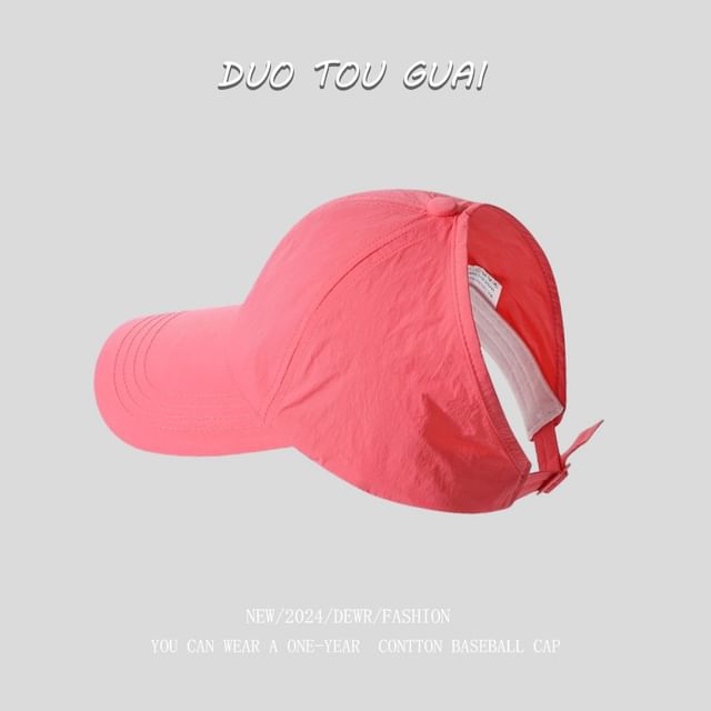 Open Baseball Top Cap Plain