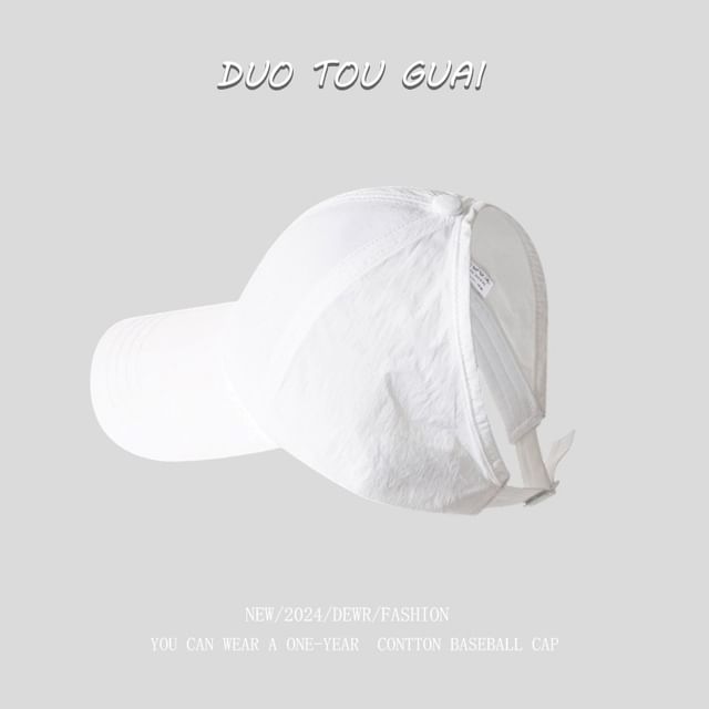 Open Baseball Top Cap Plain