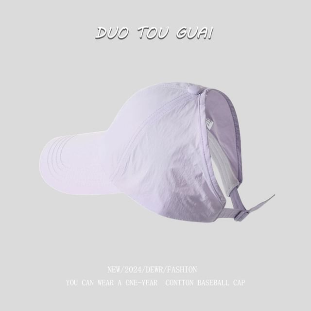 Open Baseball Top Cap Plain