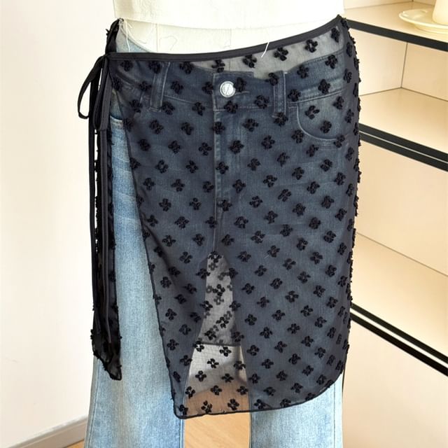 Apron Lace Skirt Half