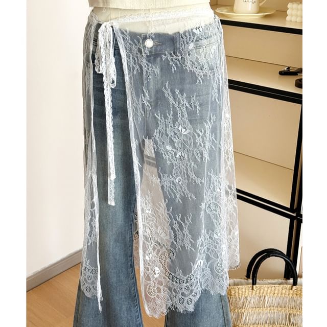 Apron Lace Half Skirt
