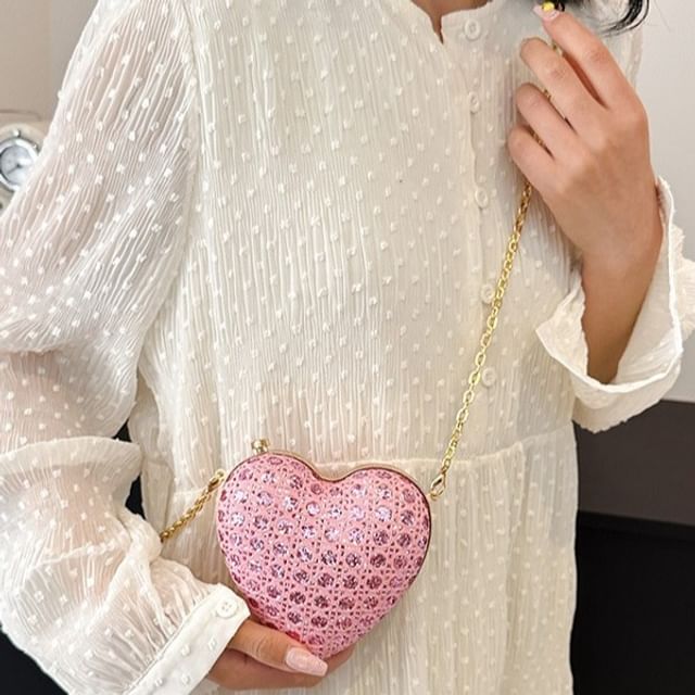 Bag Crossbody Chain Strap Heart