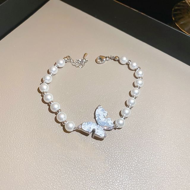 / Bracelet (Various Faux Crystal Alloy Necklace Designs) Butterfly