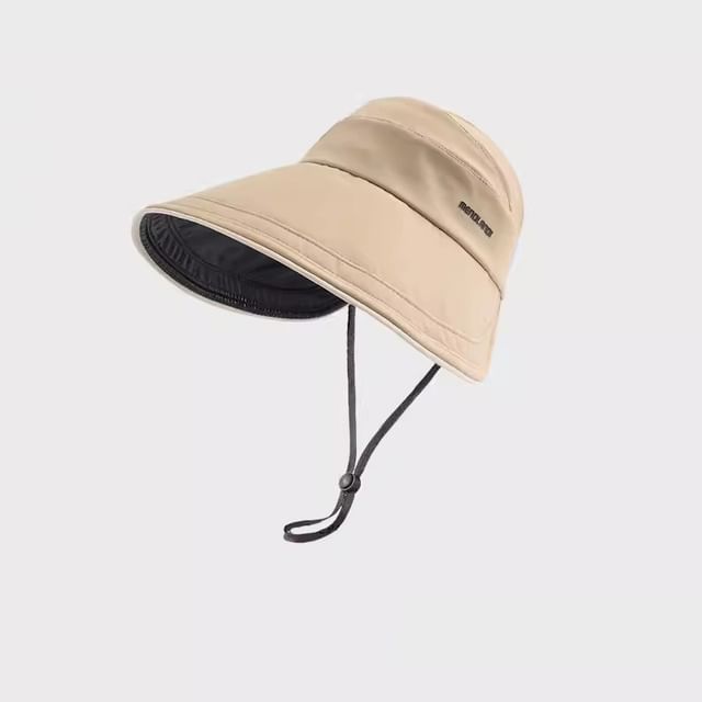 Sun Embroidered Hat Top Lettering Open