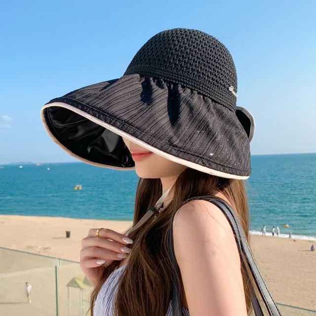 Open Sun Hat Top Perforated