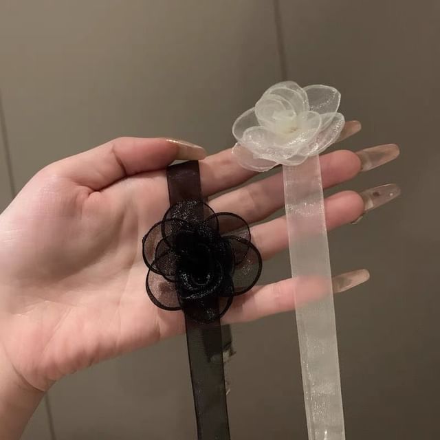 Floral Fabric Choker