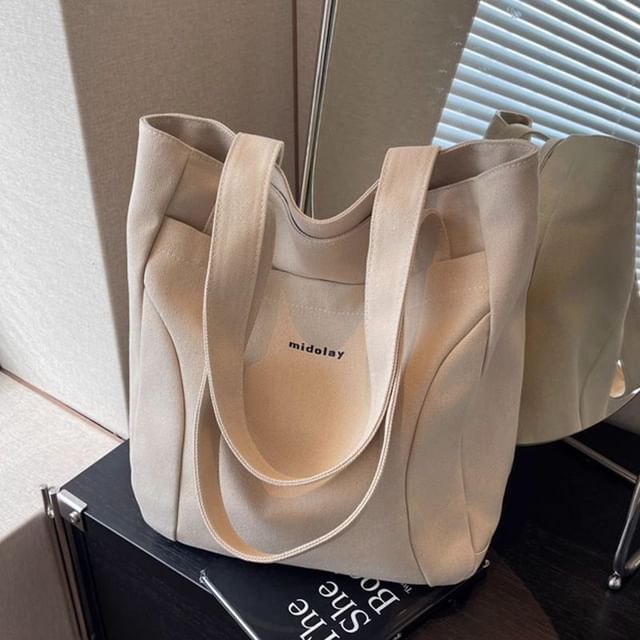 Bag Tote Lettering Canvas