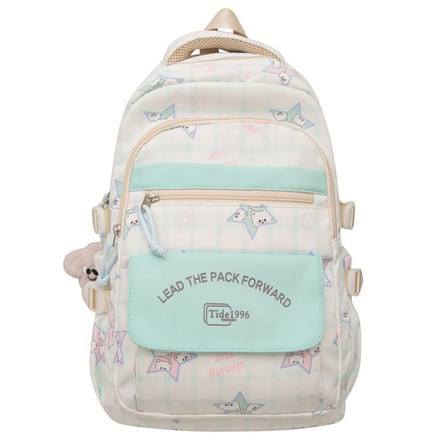 Cartoon Backpack Multi-Pocket Set Bag / Print Charm