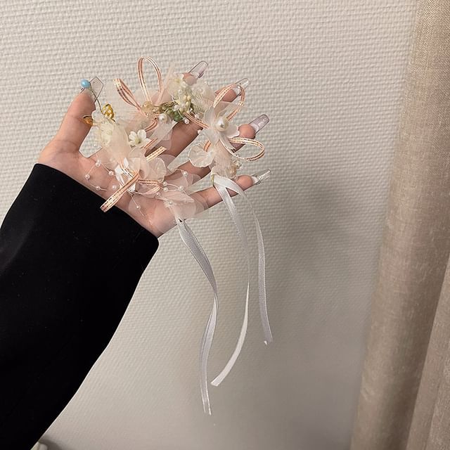 / Bracelet Mesh Floral Headband