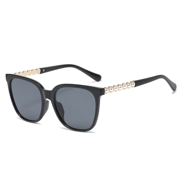 Square Sunglasses Faux Pearl