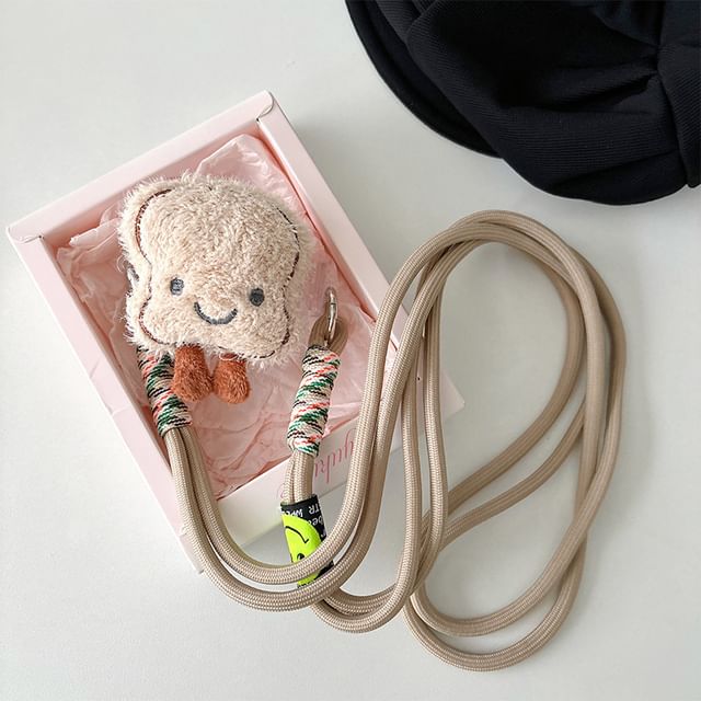 Cartoon  Plush Clip On Phone Lanyard