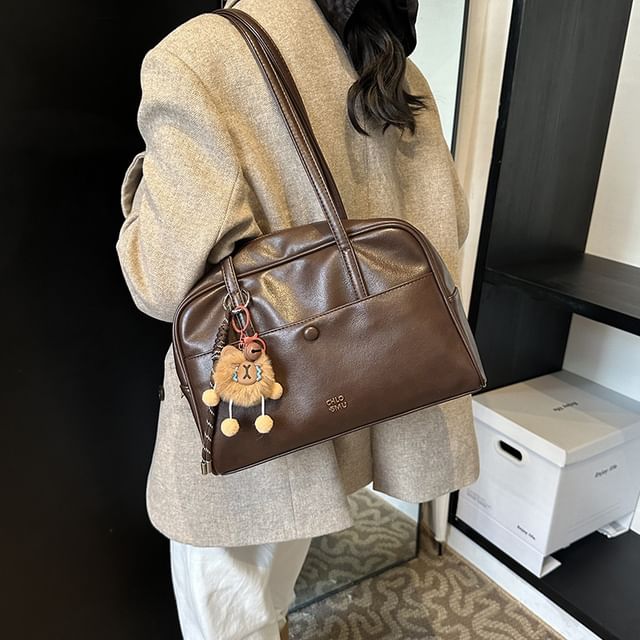 Leather Bag Faux Set / Tote Lettering Charm