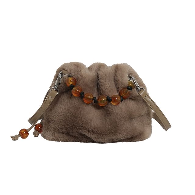 Crossbody Fluffy Bag Beaded