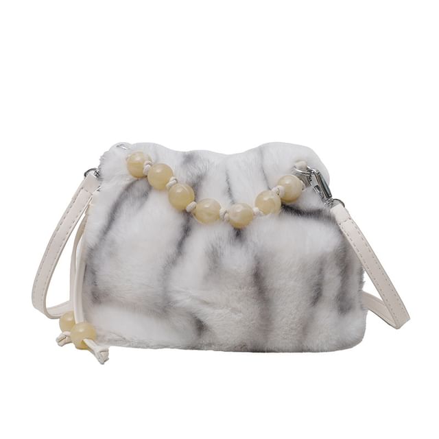 Crossbody Fluffy Bag Beaded