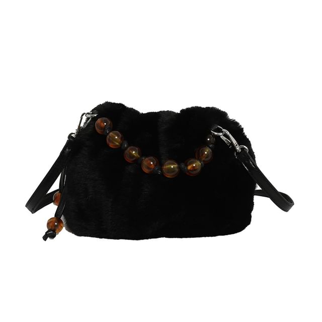 Crossbody Fluffy Bag Beaded