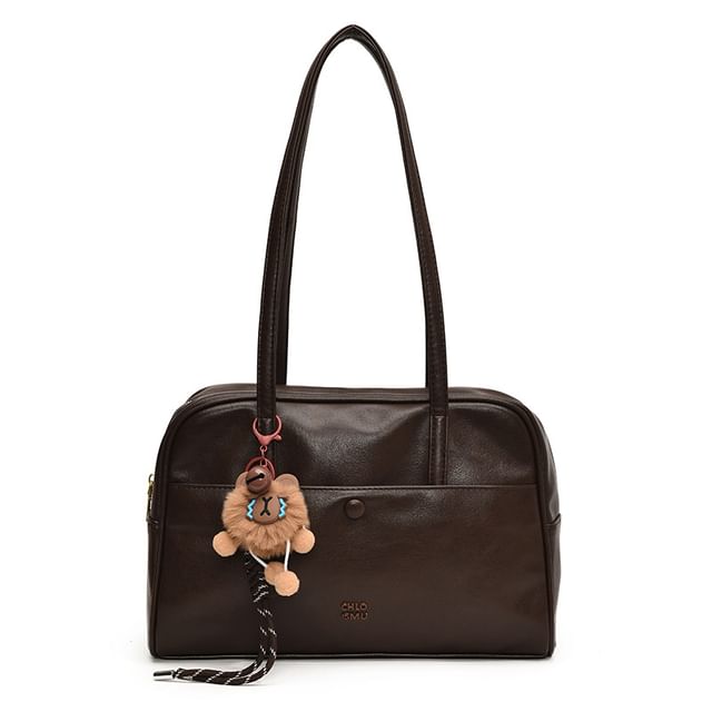 Leather Bag Faux Set / Tote Lettering Charm