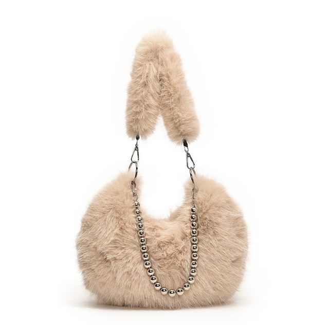 Bag Shoulder Fluffy Beaded
