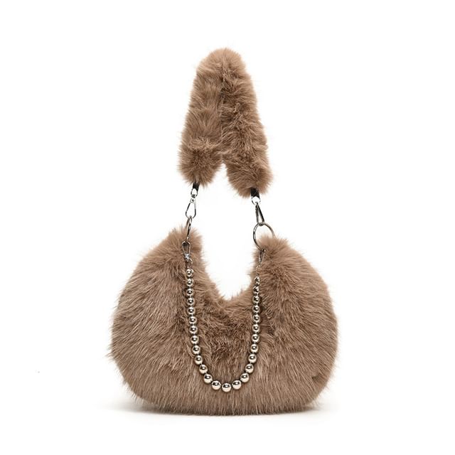 Bag Shoulder Fluffy Beaded