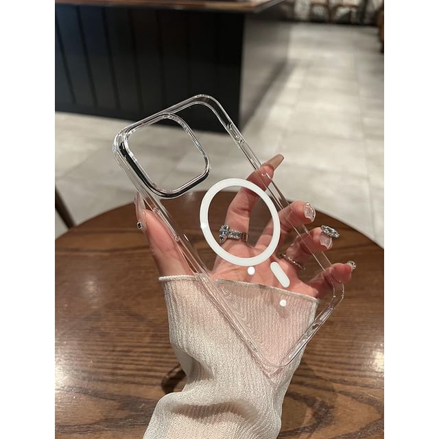 (Compatible Magnetic with Phone Transparent MagSafe) Case