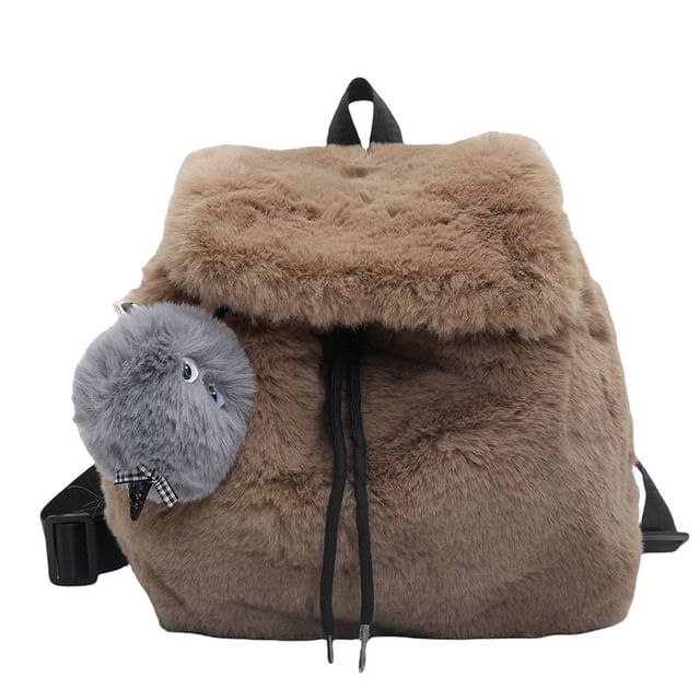Charm Backpack Flap Set Fluffy / Bag