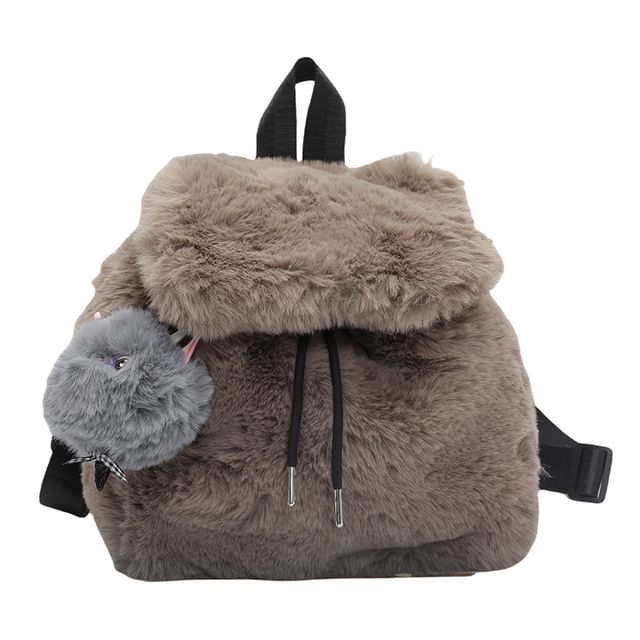 Charm Backpack Flap Set Fluffy / Bag