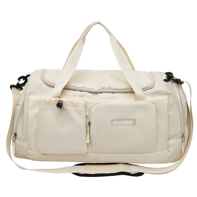 Multi-Pocket Applique Bag Duffel