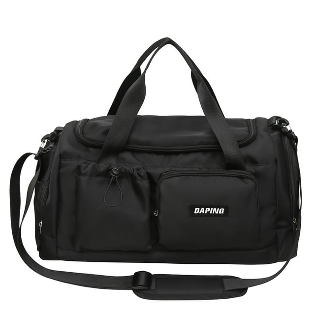 Multi-Pocket Applique Bag Duffel