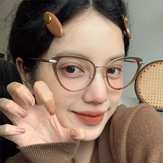 Plain Eyeglasses Cat Eye