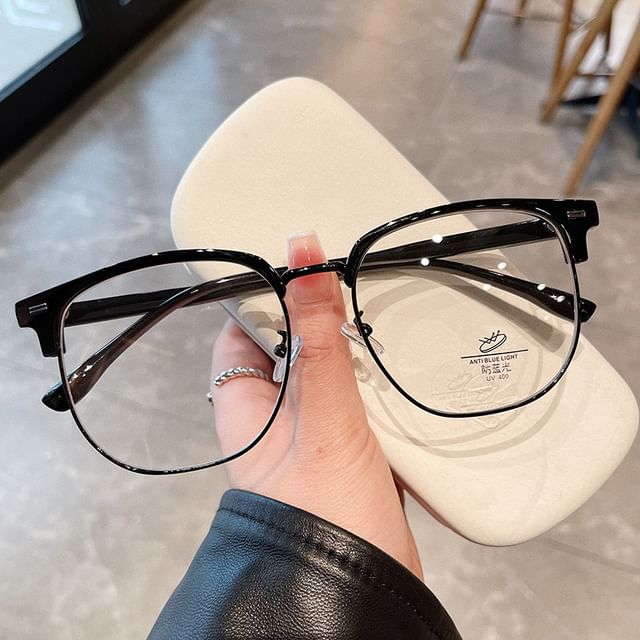 Square Frame Half Eyeglasses