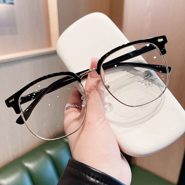 Square Frame Half Eyeglasses