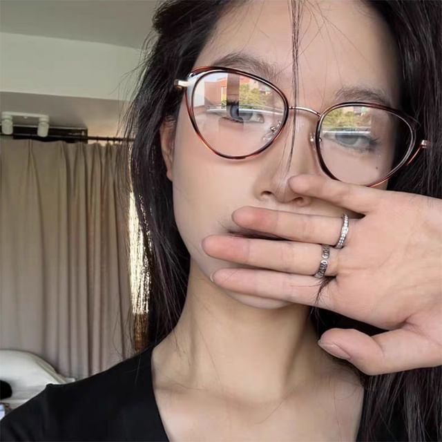 Plain Eyeglasses Cat Eye