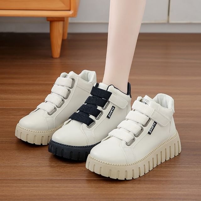 Panel Platform Sneakers High Top