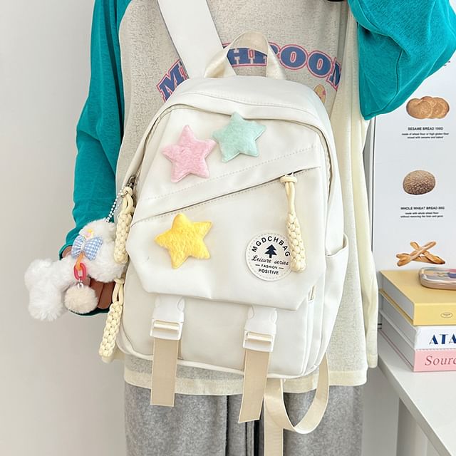 Star Charm Backpack Badge Nylon Set Laptop Applique / Bag Lettering