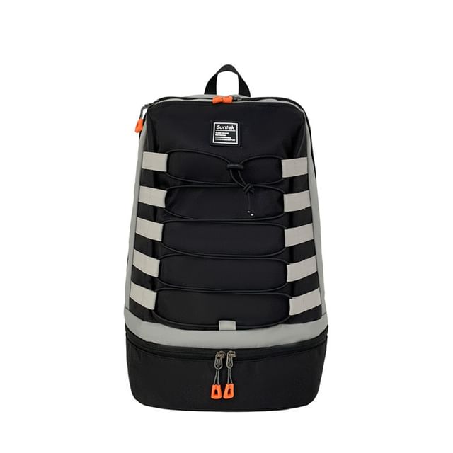 Lettering Backpack Applique Laptop