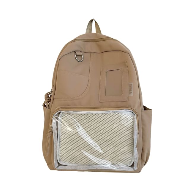 Panel Bag PVC Set Nylon Badge / Laptop Charm Backpack