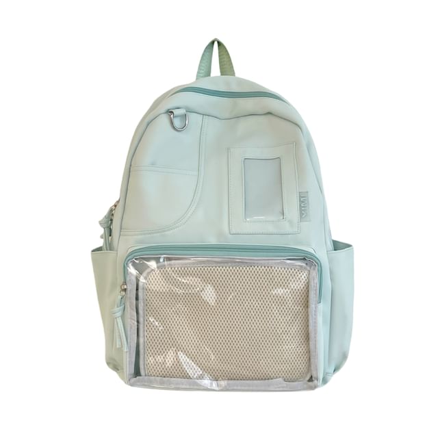 Panel Bag PVC Set Nylon Badge / Laptop Charm Backpack