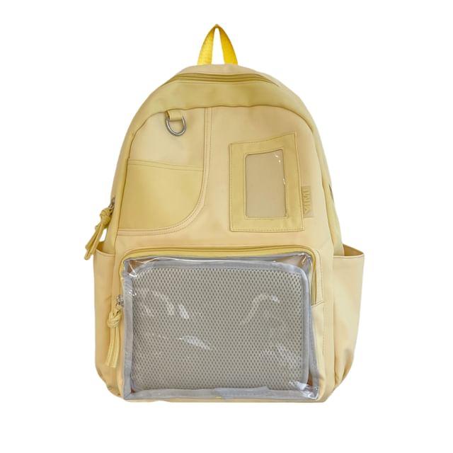 Panel Bag PVC Set Nylon Badge / Laptop Charm Backpack