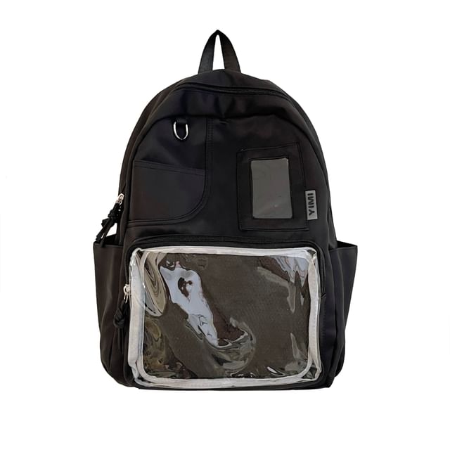 Panel Bag PVC Set Nylon Badge / Laptop Charm Backpack