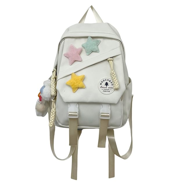 Star Charm Backpack Badge Nylon Set Laptop Applique / Bag Lettering