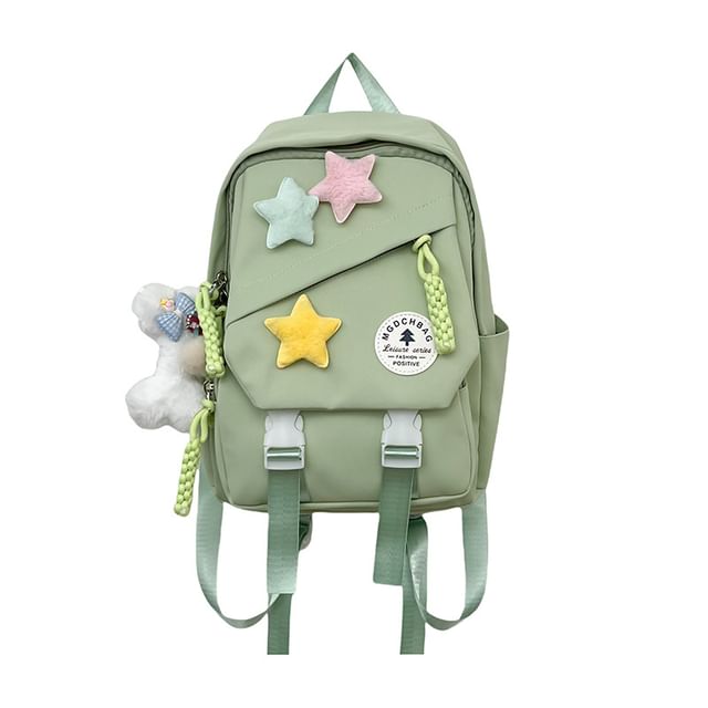 Star Charm Backpack Badge Nylon Set Laptop Applique / Bag Lettering