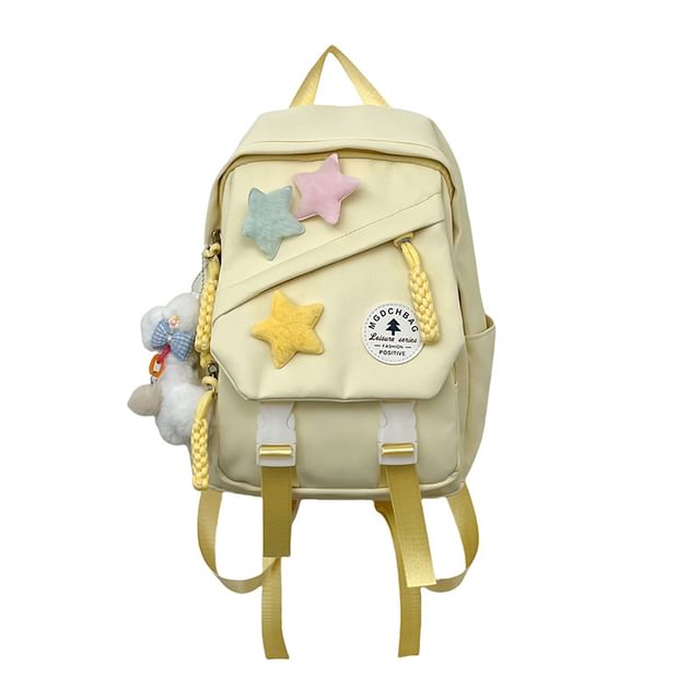 Star Charm Backpack Badge Nylon Set Laptop Applique / Bag Lettering