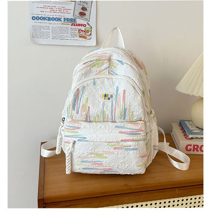 Patterned Nylon Backpack