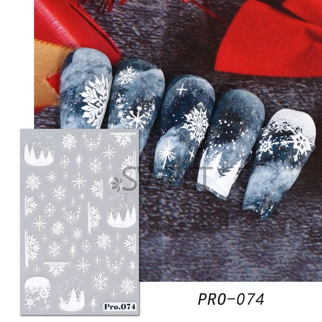 Snowflake Nail Art Stickers (Various Designs)