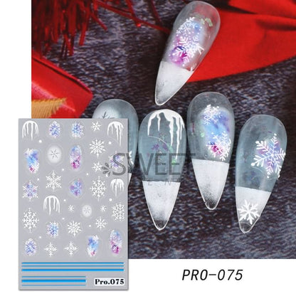 Snowflake Nail Art Stickers (Various Designs)