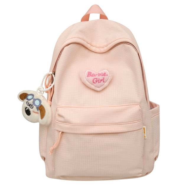 Nylon / Plaid Backpack Brooch Set